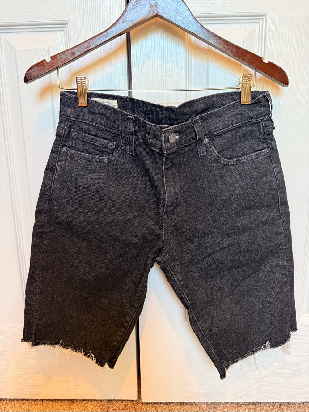 Levi's Black Denim Jean Shorts